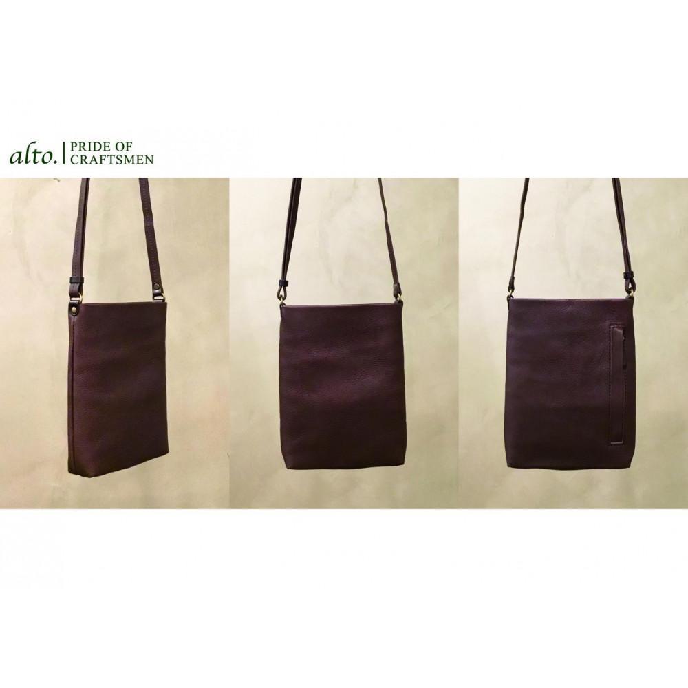 【ふるさと納税】【alto.】Hシボプレス　縦型ミニショルダー　AKEB-3008（ブラウン） | かばん ファッション 人気 おすすめ 送料無料 サムネイル2