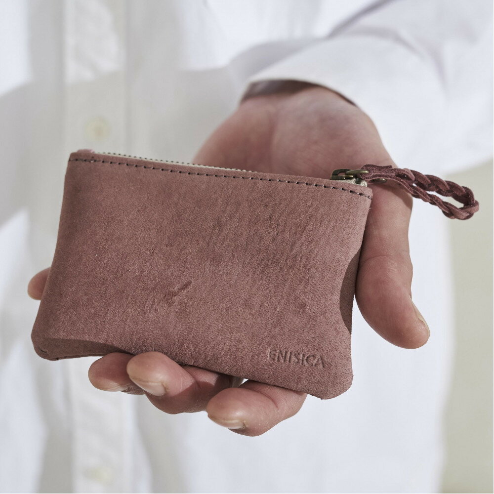 【ふるさと納税】ENISICA エニシカ ジビエ鹿革 リンシカ ポーチS ＜カラー選択可＞ | 鹿革製品 革のカシミヤ ジビエ ポーチ 最小 小銭入れ カード入れ 小物入れ 神戸市 人気 おすすめ 送料無料 サムネイル3