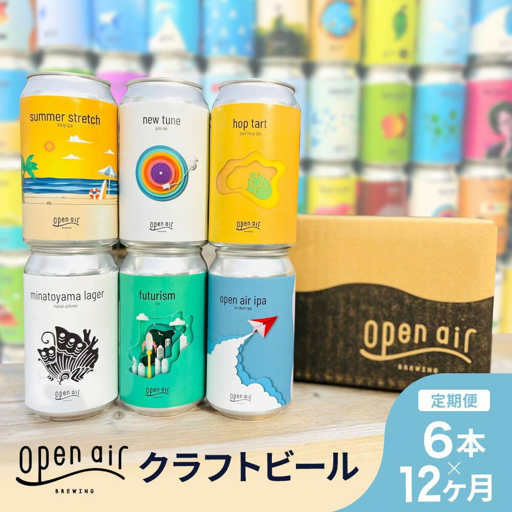 【定期便】open air クラフトビール定期便 1年＜全12回毎月お届け＞