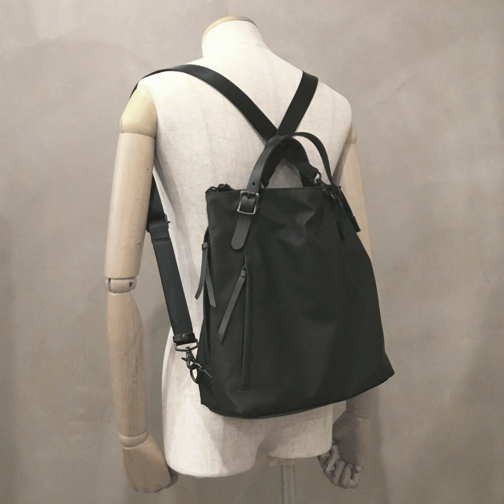 【ふるさと納税】【-LESS PREVAIL】Matte　トートリュック　M　PSTB-2001（ブラック） サムネイル3