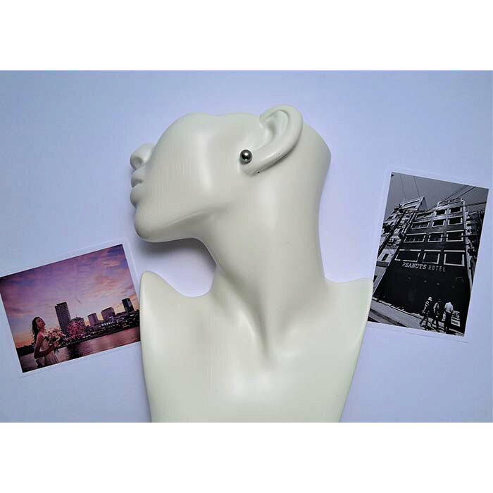 【ふるさと納税】特選　黒蝶真珠ピアス　　 サムネイル2