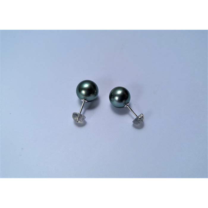 【ふるさと納税】特選　黒蝶真珠ピアス　　 サムネイル3