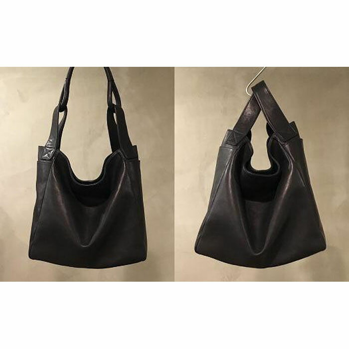 【ふるさと納税】【-Less】マルシェバッグ（M）LMSB-0037（ブラック） サムネイル2