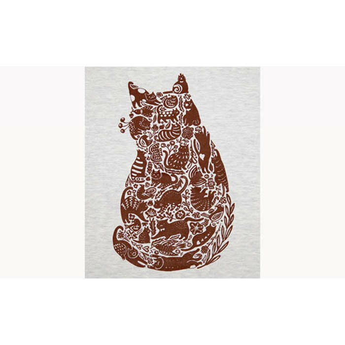 【ふるさと納税】作家 ゴーあやの 猫シルエットTシャツ サムネイル2