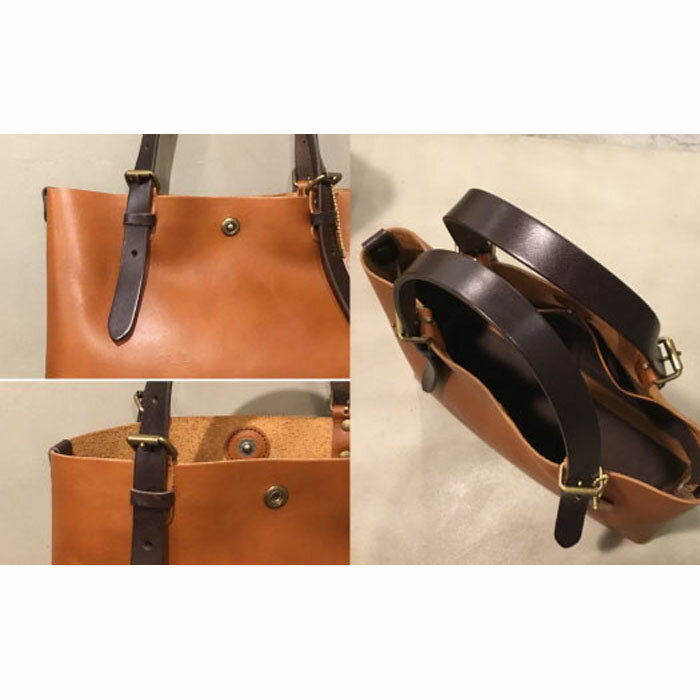 【ふるさと納税】【alto.】一枚革トートバッグ（S） AMSB-1002（ブラウン） サムネイル3