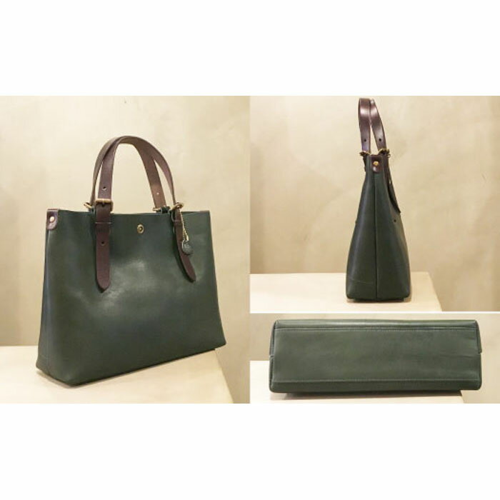 【ふるさと納税】【alto.】一枚革トートバッグ（S） AMSB-1002（グリーン） サムネイル2