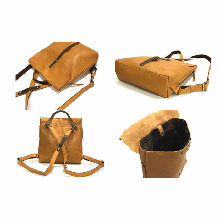 【ふるさと納税】【alto.】フラップリュック（M） AMSB-1705（キャメル） サムネイル2