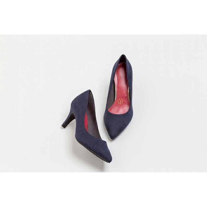 神戸シューズプレミアムライン　7cmヒール【ネイビー】