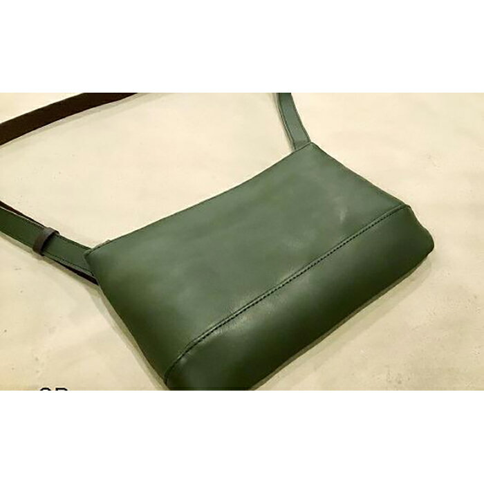 【ふるさと納税】【alto.】スマートショルダーバッグ／サコッシュ （L）AKEB-3103（グリーン） サムネイル3