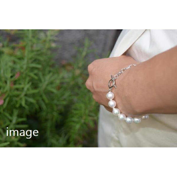 【ふるさと納税】あこやバロック真珠×チェーンブレスレット　　 サムネイル3