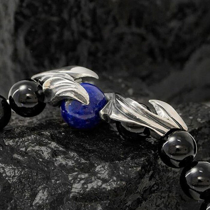 【ふるさと納税】パワーストーン×シルバーブレス Lサイズ DJ-032　　 サムネイル2