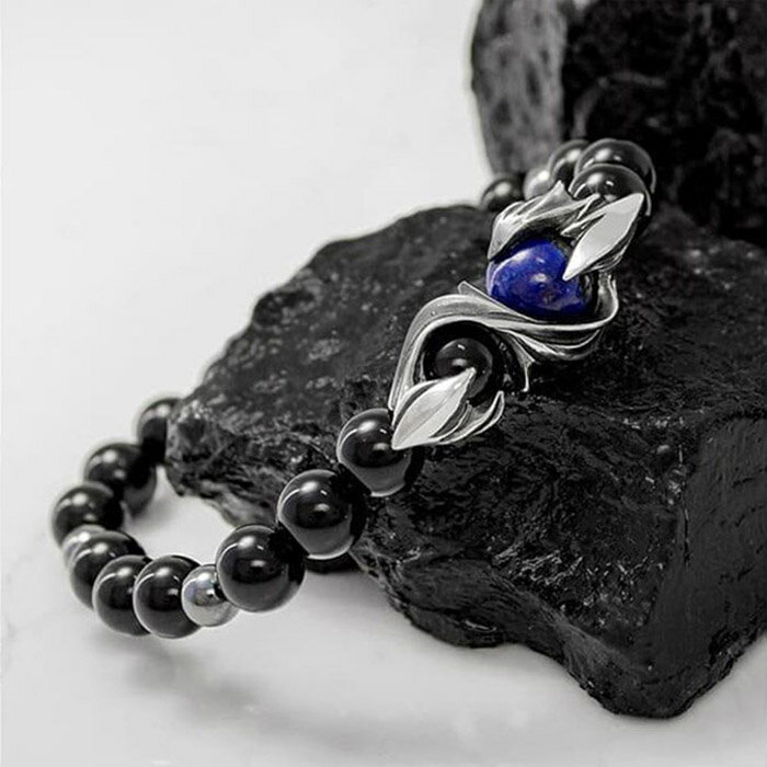 【ふるさと納税】パワーストーン×シルバーブレス Lサイズ DJ-032　　 サムネイル3