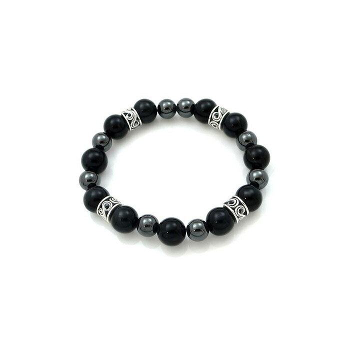 【ふるさと納税】パワーストーン×シルバーブレス Lサイズ 天然石 DJ-014　　 サムネイル2