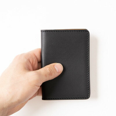 【ふるさと納税】[HEDGE] 国産オイルレザーを使用した免許証専用カードケース(ブラック)1個【1258844】 サムネイル3