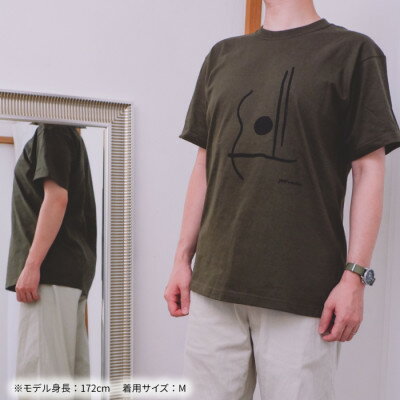 【ふるさと納税】ギターストラップ専門店708worksオリジナルTシャツ/ヘビーオンス【カーキ:XSサイズ】【1329754】 サムネイル3