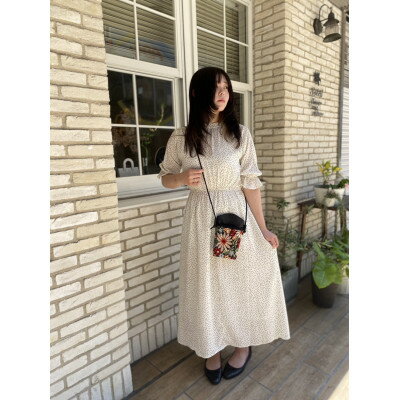 ゴブラン織りの外ポケット付き、とにかくかる〜い携帯ポシェット【配送不可地域：沖縄県】【1453605】