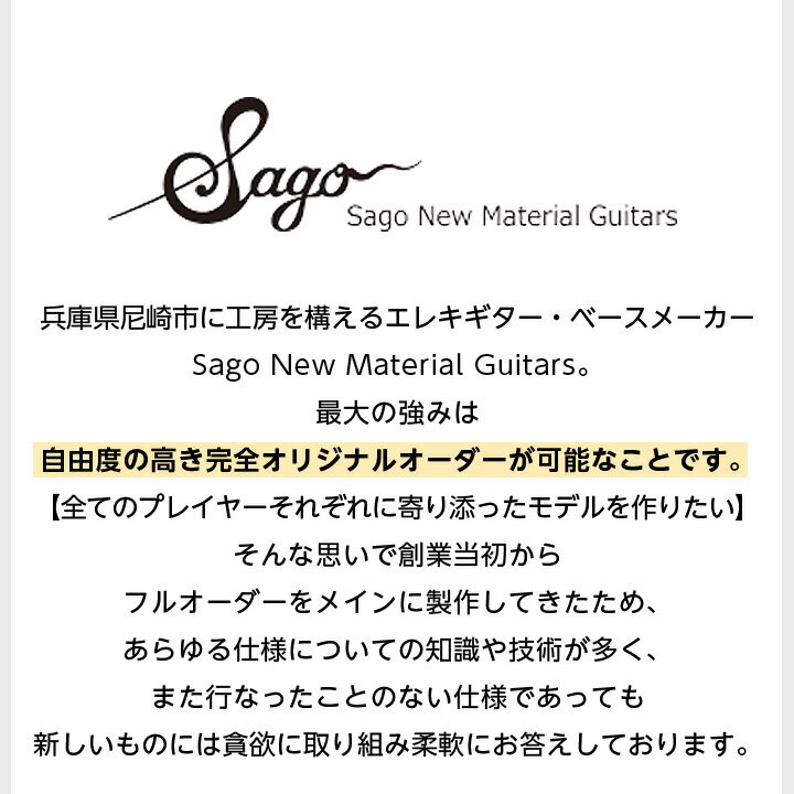 【ふるさと納税】【オーダーギター・ベース】10万円分のオーダーチケット【Sago】【1242231】 サムネイル2