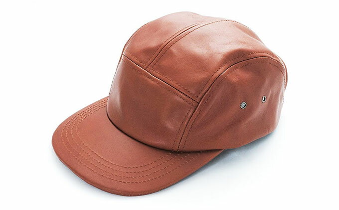 【ふるさと納税】手洗いOK！大きめレザーJETCAP キャメル〔 帽子 キャップ ビッグサイズ 〕 ファッション小物 雑貨 日用品 レザーキャップ サムネイル2
