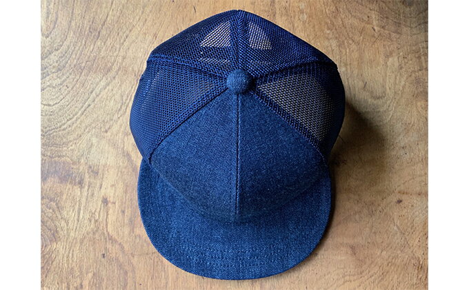 【ふるさと納税】ちょっと大きめデニムメッシュキャップ（ネイビーステッチ） ファッション小物 帽子 サムネイル3