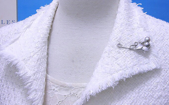 【ふるさと納税】双子真珠のチーウーちゃん安全ピンブローチ ファッション小物 アクセサリー サムネイル3