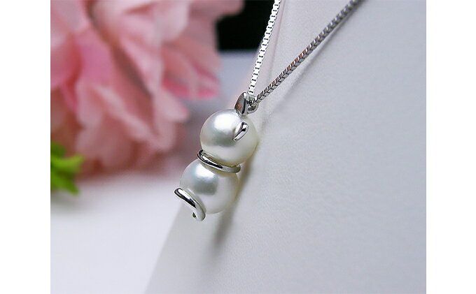 【ふるさと納税】fromseaの！白猫ニャーニュペンダント ファッション アクセサリー あこや真珠 真珠 サムネイル3