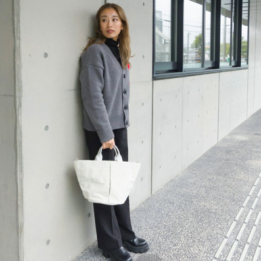 【ふるさと納税】豊岡鞄 TUTUMU Marche mini トートバッグ（キナリ）S1805 / トート バッグ レディース 多収納 シンプル おしゃれ サムネイル2