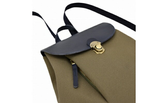 【ふるさと納税】豊岡鞄 THYMEBUCKS ELDER ミニリュック（カーキ×ネイビー） / タイムバックス エルダー レディース バッグ リュックサック カバン サムネイル3