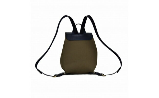 【ふるさと納税】豊岡鞄 THYMEBUCKS ELDER ミニリュック（カーキ×ネイビー） / タイムバックス エルダー レディース バッグ リュックサック カバン サムネイル2