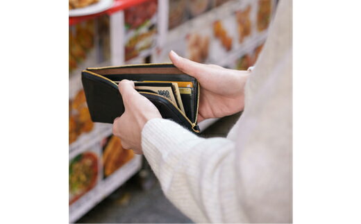 【ふるさと納税】豊岡財布 anti-mode style OLIVE Long Wallet(AW600）ブラック / 財布 長財布 本革 キーケース機能付き メンズ レディース サムネイル2