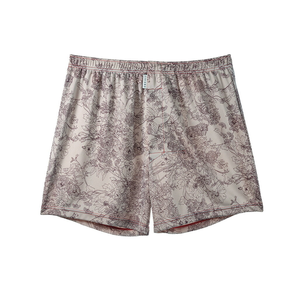 メンズ 下着 ショートトランクス 05/ZIVANE/Botanical beige 1枚/締め付け感の無い/専用BOX付き アンダーウェア
