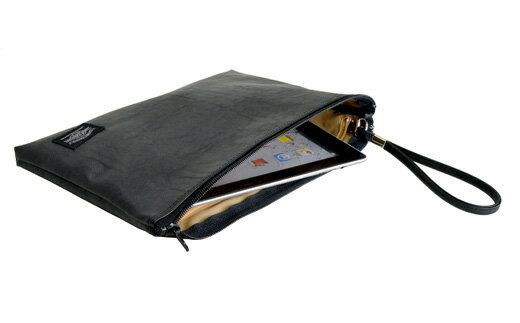 【ふるさと納税】豊岡産鞄 薄マチ合皮クラッチ 小（23471-01）黒 / かばん カバン 鞄 バッグ サムネイル3