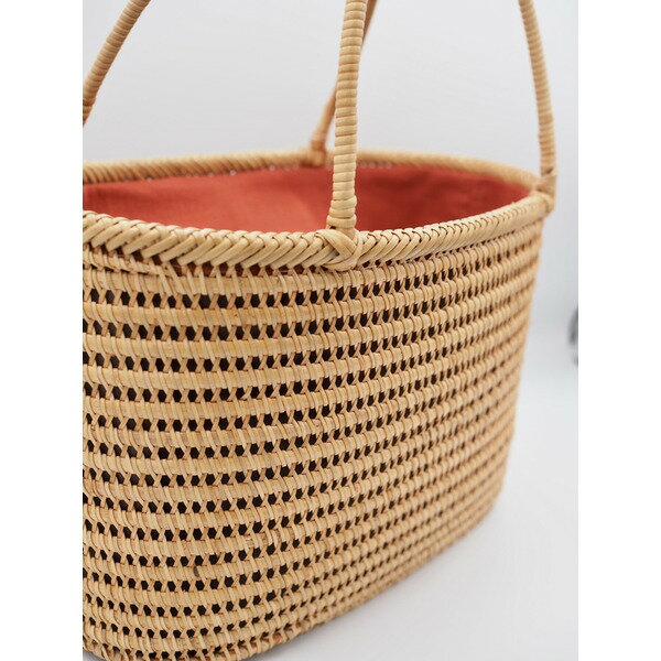 【ふるさと納税】【豊岡杞柳細工】　信玄篭（大） / 信玄篭 かごバッグ バスケット 丈夫 耐久性 伝統工芸品 豊岡杞柳細工 天然素材 高級 おしゃれ かわいい かご カゴ レトロ 和テイスト 長持ち ピクニック お出かけ 手作り ハンドメイド 日本製 サムネイル2