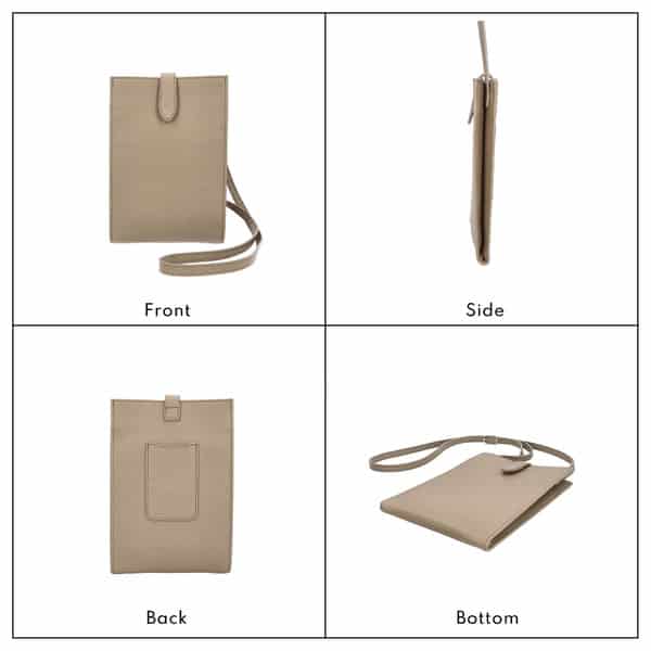 【ふるさと納税】豊岡鞄 Atelier nuu lim ミニショルダー NU64-104 グレージュ / アトリエヌウ ミニ ショルダーバッグ コンパクト スマホ ポシェット カバン バッグ 斜め掛け 大人 かわいい おしゃれ 肩掛け 本革 スマホ ショルダー バッグ レディース サムネイル3