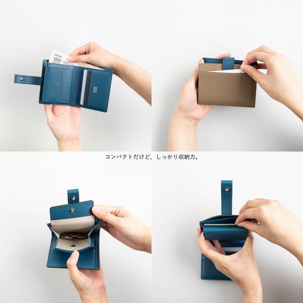 【ふるさと納税】豊岡財布 Atelier nuu noble 二つ折りウォレット NU70-102 トープ / アトリエヌウ 財布 二つ折り レディース 2つ折り財布 ブランド コンパクト 本革 サムネイル2