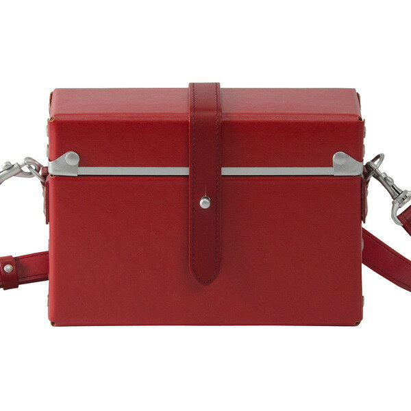 豊岡鞄 嘉玄 ファイバー チトセ 横型ショルダー レッド / おしゃれ バッグ ショルダー