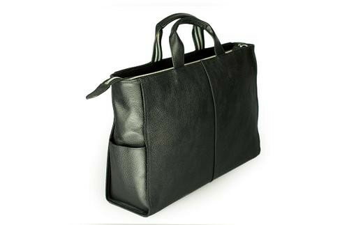 【ふるさと納税】豊岡産　牛革・2WAYバッグCROSSROAD　505065 ブラック　かばん バッグ ショルダーベルト付 A4対応 サムネイル2