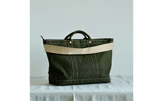 【ふるさと納税】木の庄帆布 NEO TOTE BAG ネオトートバッグ 【KinoshoTRANSIT】 (ODグリーン） / トートバッグ 帆布 日本製 メンズ レディース 高級 かばん カバン 鞄 シンプル おしゃれ 緑色 サムネイル2