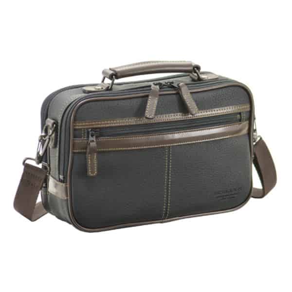 豊岡産鞄 ブレリアス 横型取っ手付ショルダー（16429-01）クロ / BRELIOUS ビジネスバッグ メンズ A5サイズ対応 手持ち ショルダーバッグ 2way