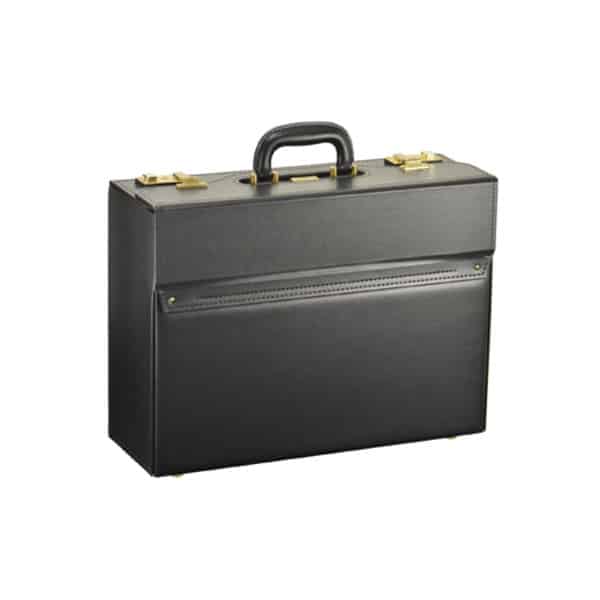 豊岡産鞄 JCハミルトン 角金付44cmマチ広パイロット（20040-01）クロ / J.C HAMILTON メンズ ビジネスバッグ かばん バッグ フライトケース パイロットケース