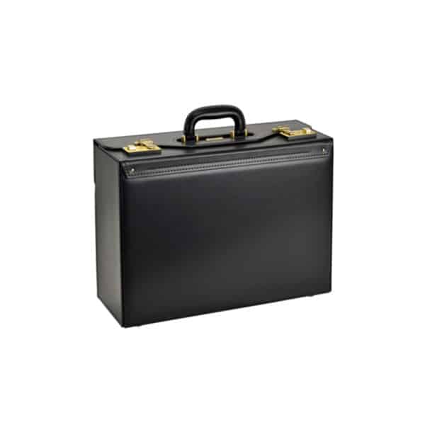 【ふるさと納税】豊岡産鞄 JCハミルトン 角金付44cmマチ広パイロット（20040-01）クロ / J.C HAMILTON メンズ ビジネスバッグ かばん バッグ フライトケース パイロットケース サムネイル2