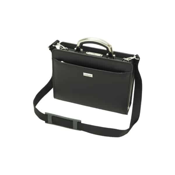 【ふるさと納税】豊岡産鞄 JCハミルトン アルミ手大開きミニダレス（22340-01）クロ / J.C HAMILTON メンズ ビジネスバッグ かばん バッグ ダレスバッグ ダレス サムネイル2