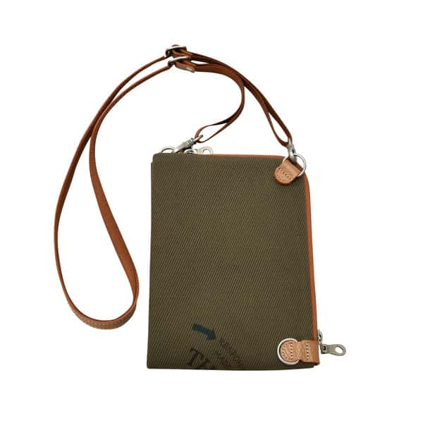 【ふるさと納税】豊岡鞄 THYMEBUCKS ELDER クロスミニショルダー マルロゴ カーキ / タイムバックス エルダー スマホショルダー ブランド レディース スマホポシェット 斜め掛け 大人 かわいい おしゃれ 肩掛け スマホ ショルダーバッグ ポーチ サムネイル2