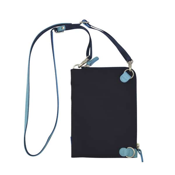 【ふるさと納税】豊岡鞄 THYMEBUCKS For the Blue クロスミニショルダー ディープブルー / タイムバックス スマホショルダー ブランド レディース スマホポシェット 斜め掛け 大人 かわいい おしゃれ 肩掛け スマホ ショルダーバッグ ポーチ サムネイル2