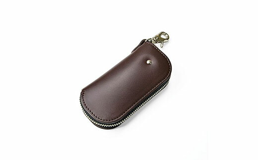 LUGGEX レザーキーケース ダークブラウン 35-0204-55 / ラジエックス キーケース 牛革 LWG認証レザー使用 ナスカン付 高級 革小物 ブランド 革製品好き シンプル 無地 おしゃれ かっこいい メンズ レディース 日本製 ブラウン 焦茶色