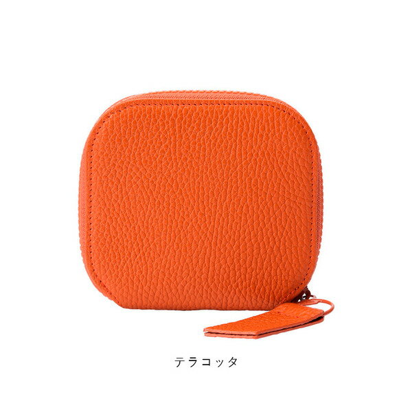 【ふるさと納税】豊岡財布 ラウンドミニウォレット CITE-006 テラコッタ / itten-itten イッテンイッテン スマートウォレット ブランド 本革 コインケース 小銭入れ カードケース レディース 財布 コンパクト ラウンドファスナー サムネイル2