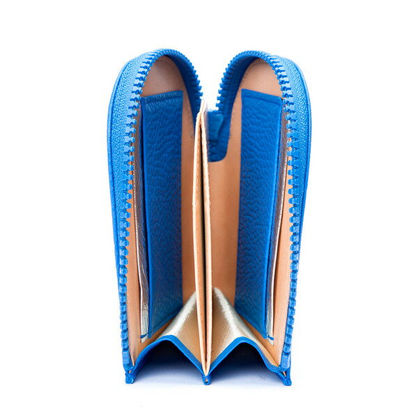 【ふるさと納税】豊岡財布 Lジップ ウォレット CITE-008 ブルー / itten-itten イッテンイッテン スマートウォレット ブランド 本革 コインケース 小銭入れ カードケース レディース 財布 コンパクト サイフ 革小物 サムネイル3