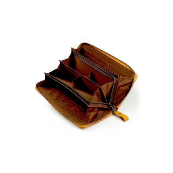 【ふるさと納税】豊岡工房 牛革コインが分けられる長財布（3774-18）イエロー / 財布 ウォレット サムネイル3