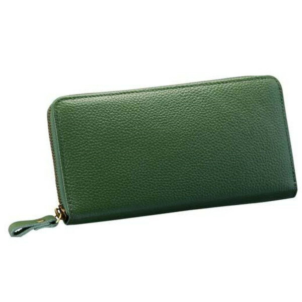 豊岡工房 牛革コインが分けられる長財布（3774-33）グリーン / 財布 ウォレット