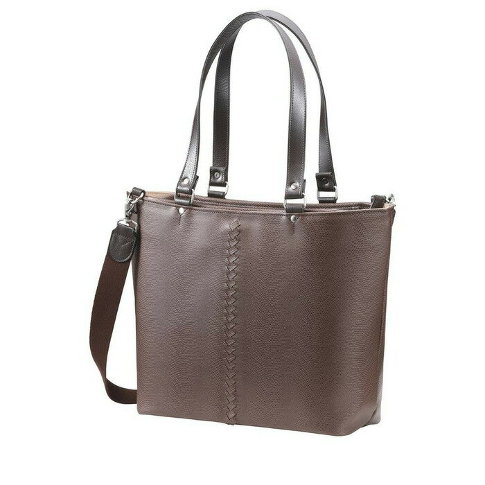 【ふるさと納税】豊岡鞄 YOUTA LIZARD 2way トート（YK-30）チョコ / 木和田正昭商店 トートバッグ ショルダー メンズ レディース ビジネス バッグ A4ファイル対応 サムネイル2