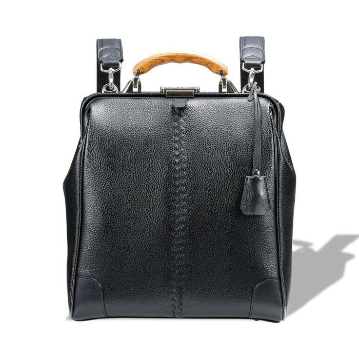 【ふるさと納税】【高島屋選定品】豊岡鞄 YOUTA エルク 3way 縦ダレス (YK3ME) ブラック / 木和田正昭商店 ダレスリュック ダレスバッグ 縦型ショルダー 手持ち リュック A4ファイル対応 14インチノートPC収納 サムネイル2